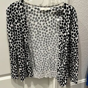 Cream and black cardigan